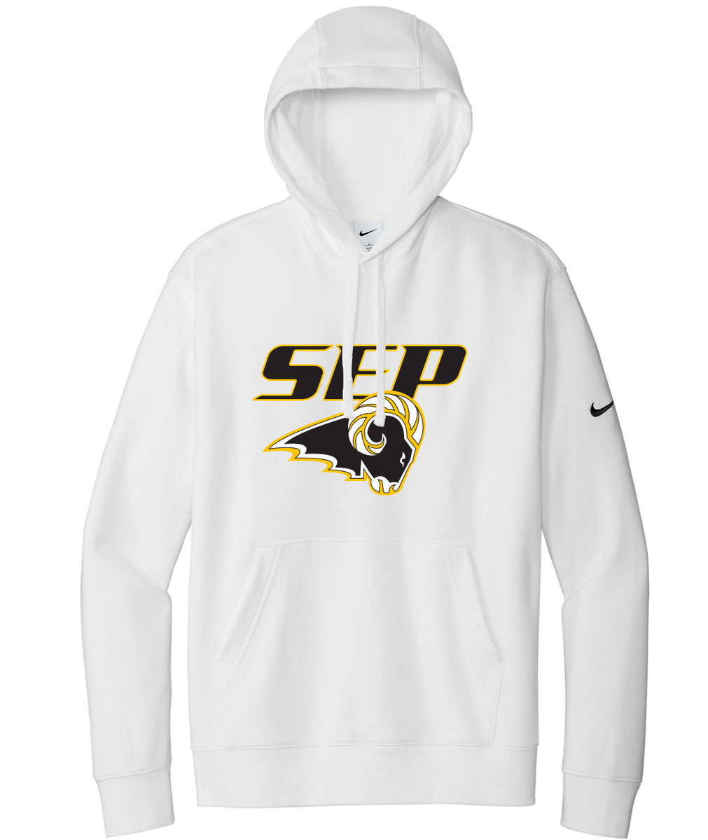 White and hotsell gold nike hoodie